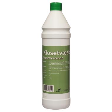 Klosetvæske - kemisk lugtfjerner, 1 liter, grøn (min. 12 stk.)